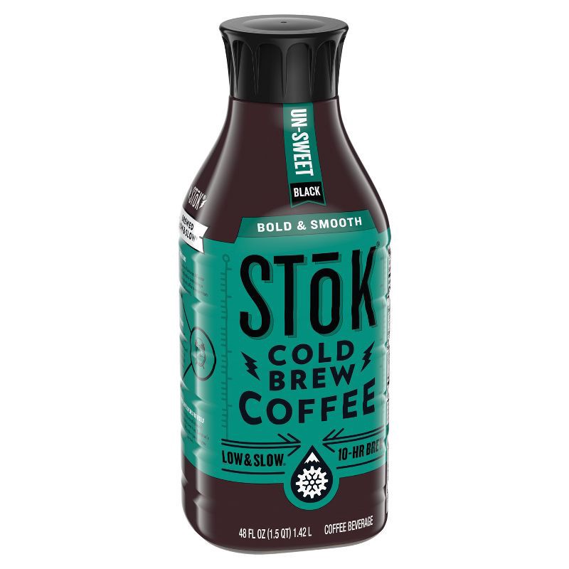 slide 6 of 10, SToK Black Unsweetened Cold Brew Coffee - 48 fl oz, 48 fl oz