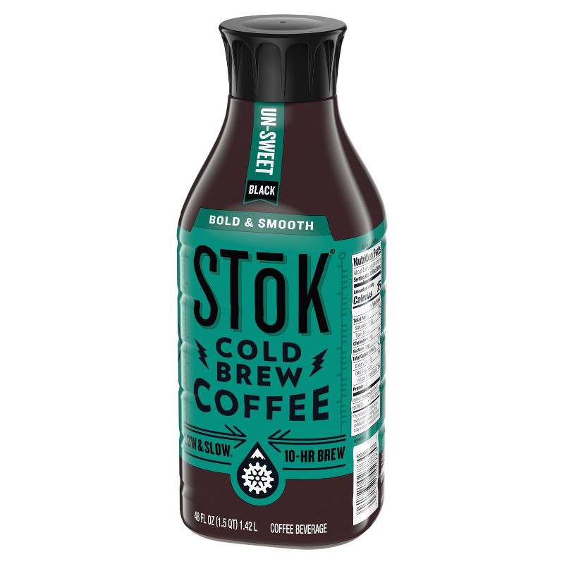 slide 7 of 10, SToK Black Unsweetened Cold Brew Coffee - 48 fl oz, 48 fl oz