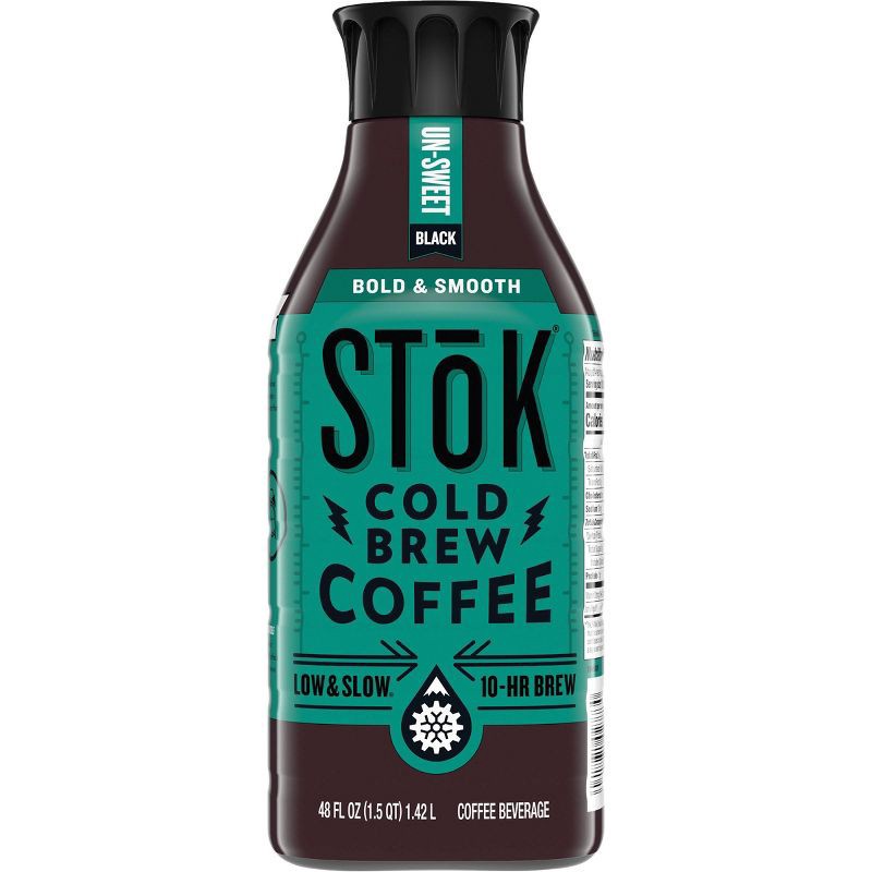 slide 8 of 10, SToK Black Unsweetened Cold Brew Coffee - 48 fl oz, 48 fl oz