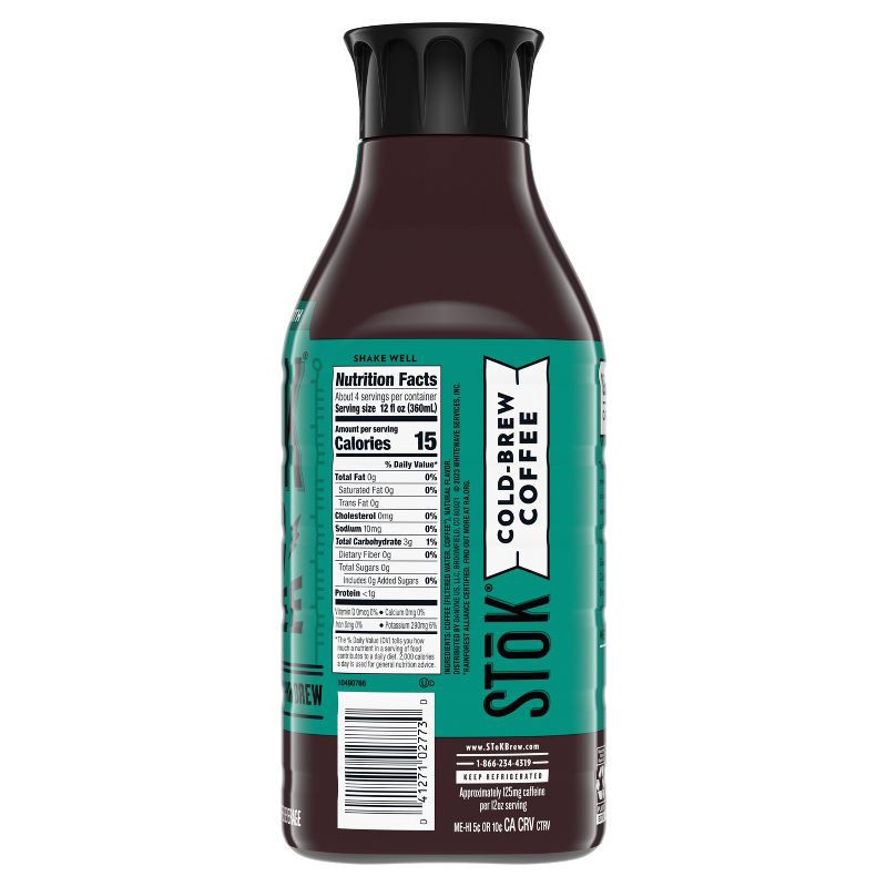 slide 11 of 13, SToK Black Unsweetened Cold Brew Coffee - 48 fl oz, 48 fl oz