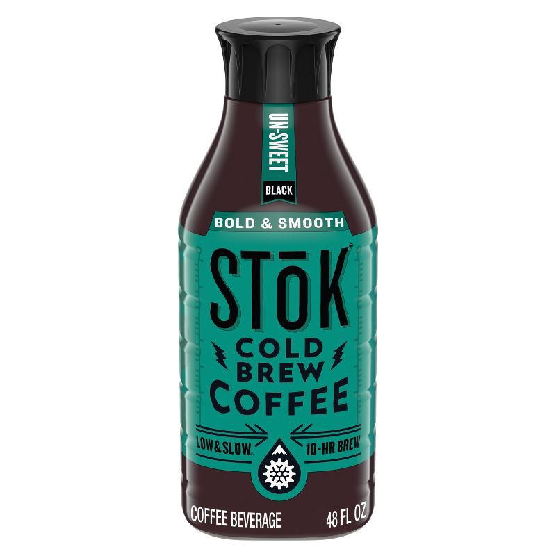 slide 1 of 13, SToK Black Unsweetened Cold Brew Coffee - 48 fl oz, 48 fl oz