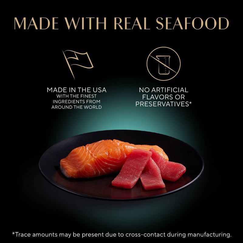 slide 3 of 13, Sheba Perfect Portions Cuts in Gravy Salmon, Seafood, Gravy and Tuna Flavor Variety Pack Wet Cat Food - 2.6oz/12ct, 2.6 oz, 12 ct