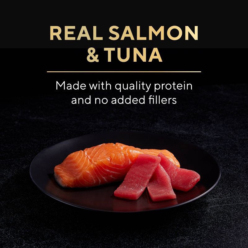 slide 5 of 9, Sheba Perfect Portions Cuts In Gravy Salmon & Sustainable Tuna Premium Wet Cat Food Salmon & Tuna Entrée - 2.6oz/12ct Variety Pack, 2.6 oz, 12 ct