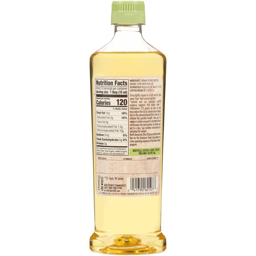 slide 2 of 4, Bertolli Extra Light Tasting Organic Olive Oil, 16.9 oz