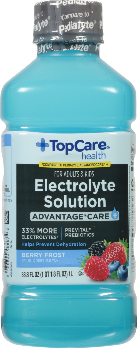 slide 9 of 9, TopCare Health Advantage Care+ Berry Frost Electrolyte Solution 33.8 fl oz, 1 liter