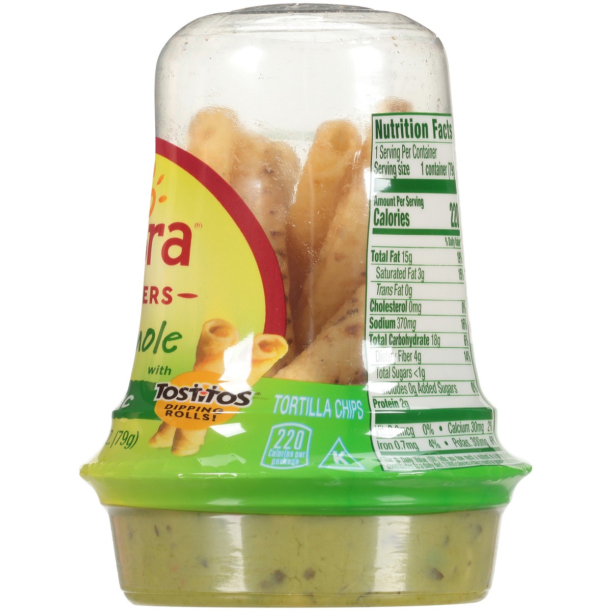slide 8 of 10, Sabra Snackers Guacamole & Rolled Tortilla Chips 2.8 oz, 2.8 oz