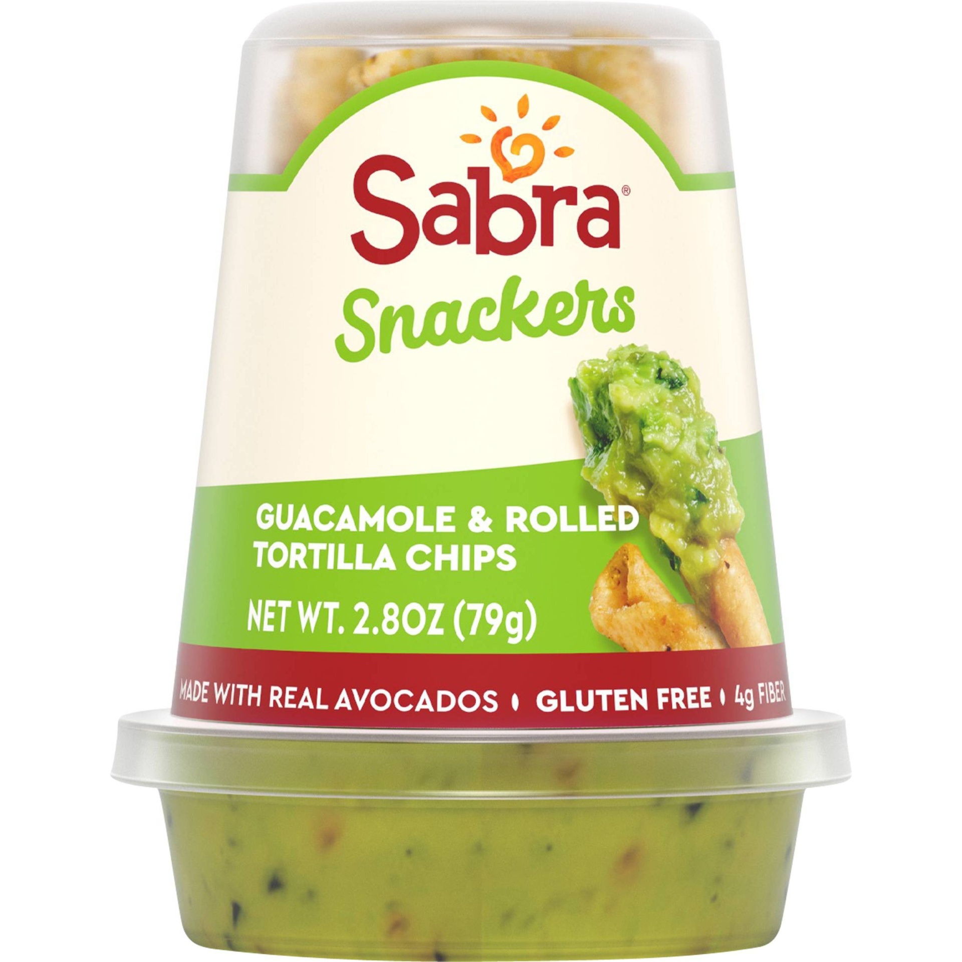 slide 1 of 6, Sabra Guacamole Snacker with Rolled Tortilla Chips - 2.8oz, 2.8 oz