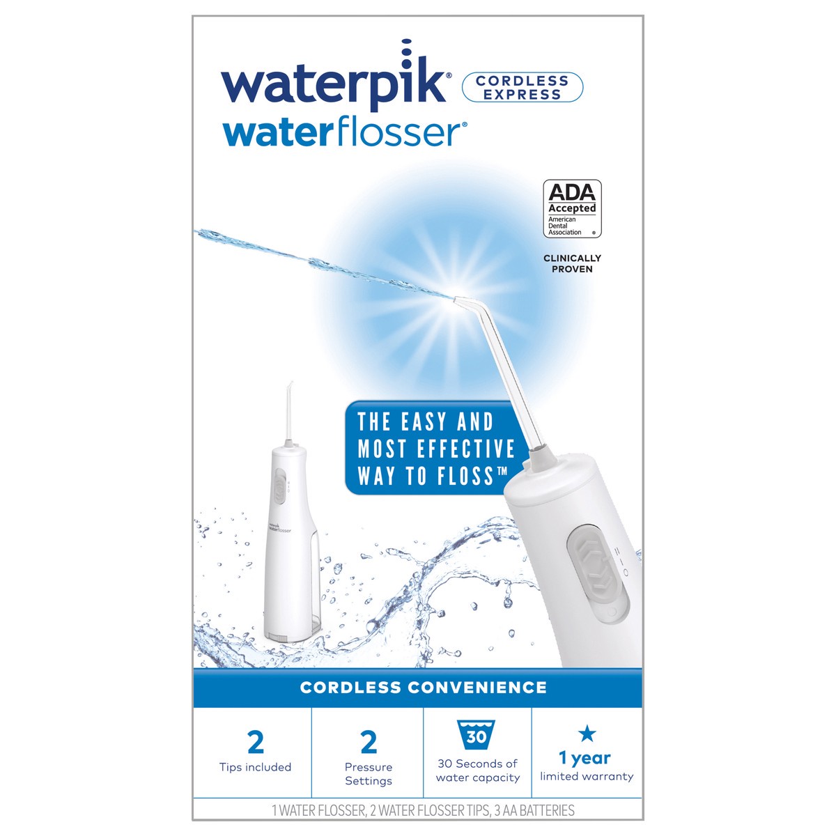 slide 1 of 2, Waterpik Cordless Express Water Flosser? - WF-02, 1 ct