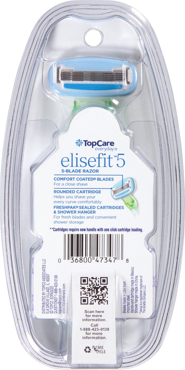 slide 5 of 9, TopCare Razor, Elisefit 5-Topcare, 1 ct