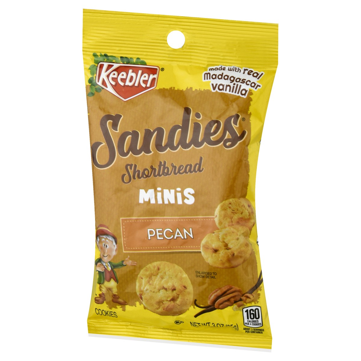 slide 7 of 12, Keebler Sandies Shortbread Minis Pecan Cookies 3 oz, 3 oz