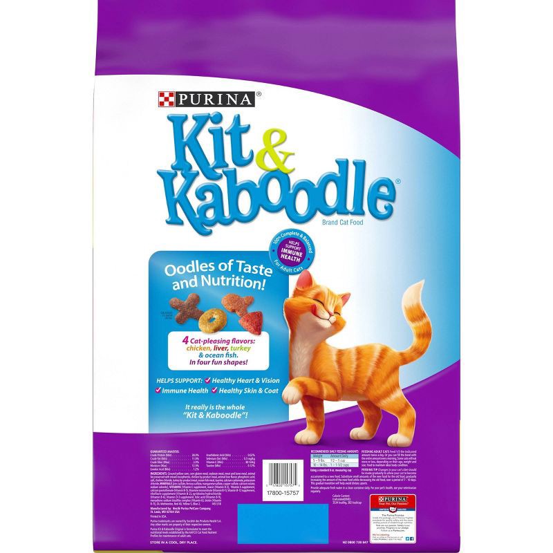 slide 2 of 6, Kit & Kaboodle Original Adult Complete & Balanced Chicken Flavor Dry Cat Food - 30lbs, 30 lb