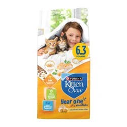 Cat Chow Purina Kitten Chow Nurture Kitten Muscle & Brain Development Chicken Flavor Dry Cat Food - 6.3lbs