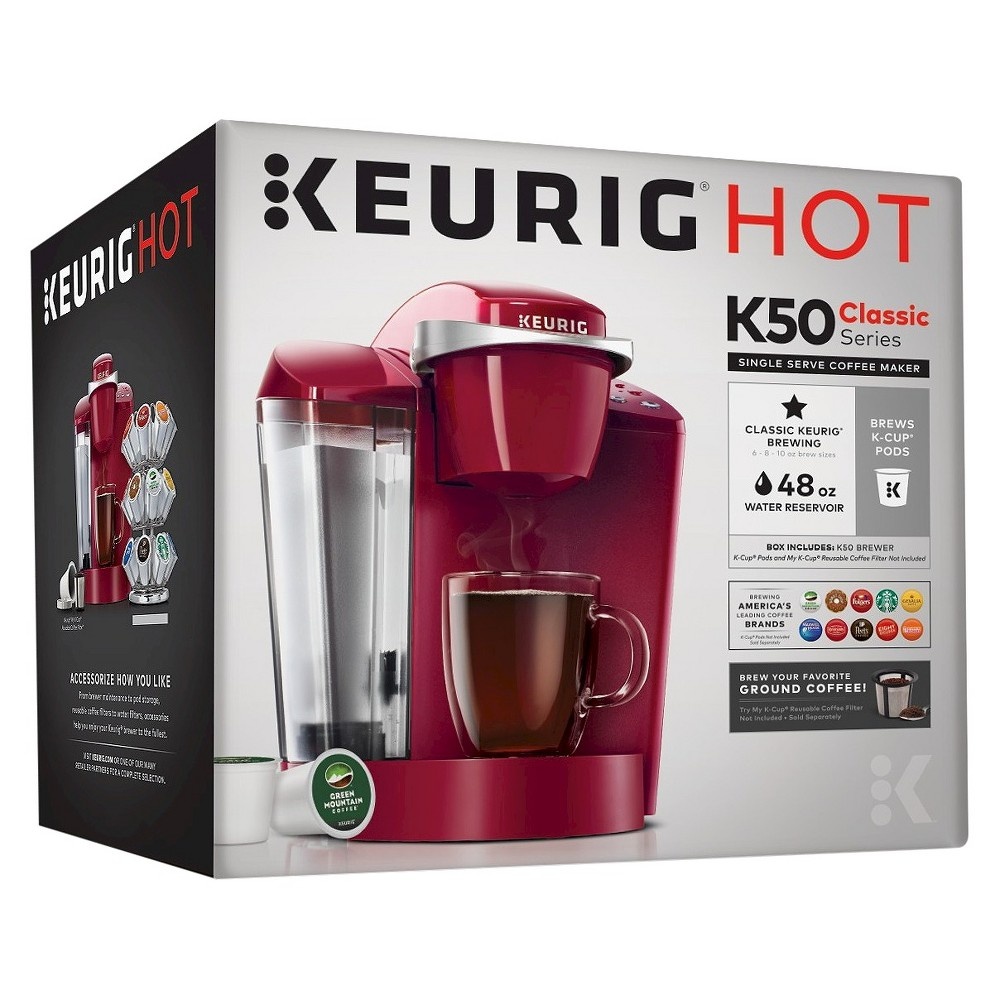 Keurig K-classic Single-serve K-cup Pod Coffee Maker - K50 - Rhubarb :  Target