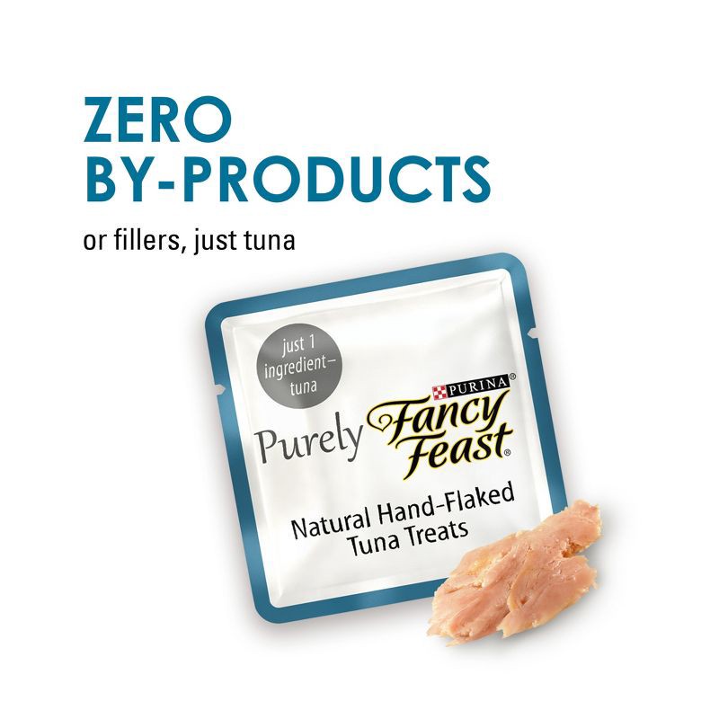 slide 4 of 10, Purina Fancy Feast Purely Hand-Flaked Tuna Meaty Cat Treats - 1.06oz/10ct Pack, 10 ct; 1.06 oz