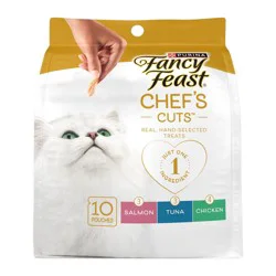 Purina Fancy Feast Purely Seafood Meaty Cat Treats - 1.06oz/10ct Variety Pack