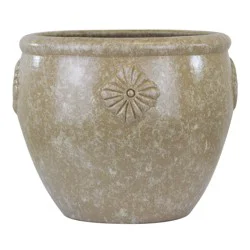 Trendspot Maravilla Bell Clay Planter - Stone