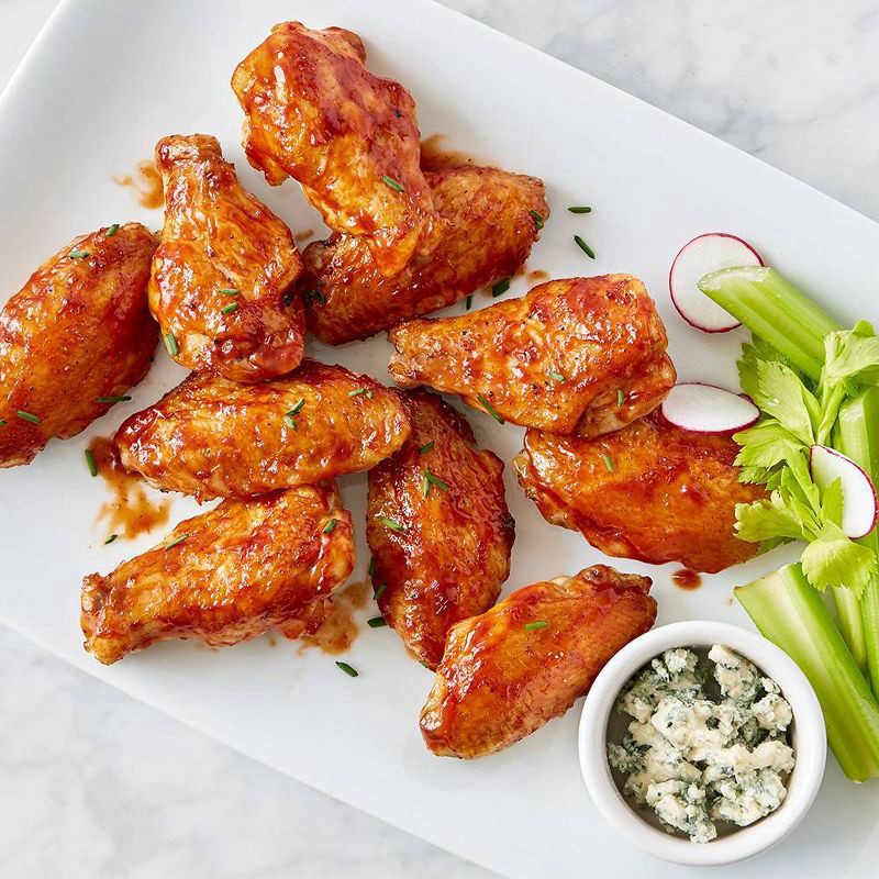 slide 4 of 5, Foster Farms Fresh & Natural USDA Party Wings - 2.48-3.64lbs - price per lb, per lb