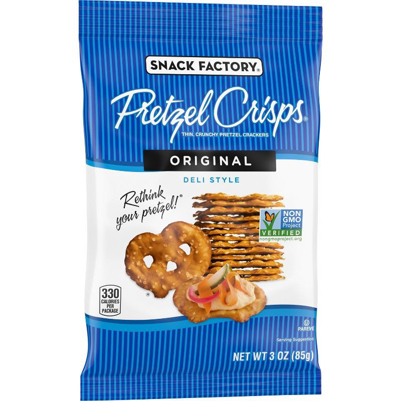 slide 7 of 8, Snack Factory Pretzel Crisps Original On-the-Go - 3oz, 3 oz