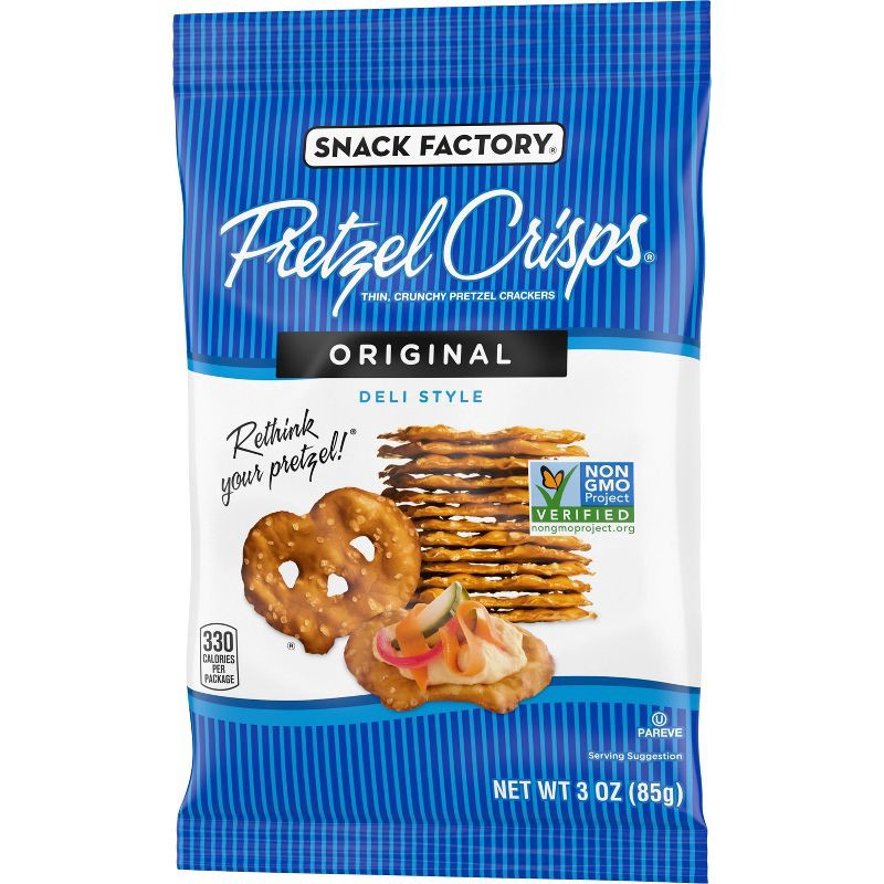 slide 7 of 7, Snack Factory Pretzel Crisps Original On-the-Go - 3oz, 3 oz