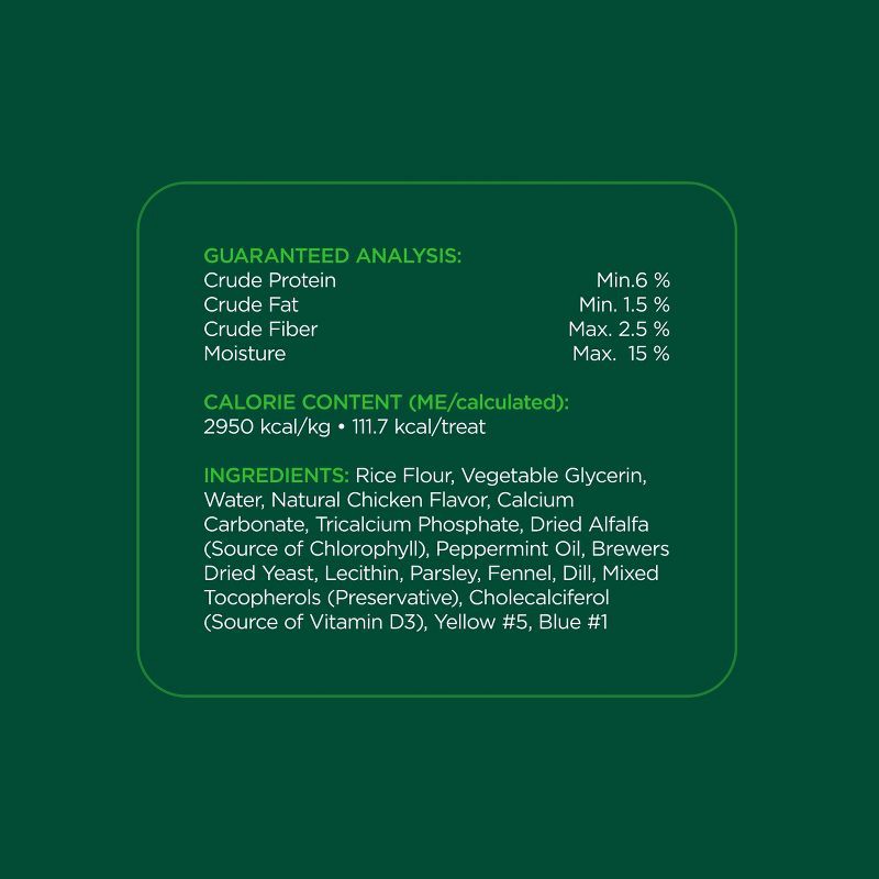slide 7 of 7, Minties Peppermint Flavor Dental and Hard Chews Dog Treat - 16oz, 16 oz