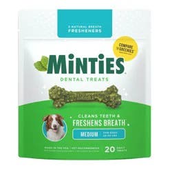 Minties Peppermint Flavor Dental and Hard Chews Dog Treat - 16oz