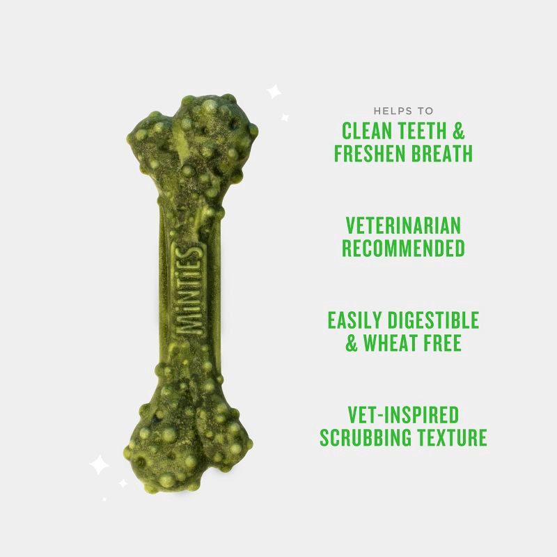 slide 4 of 7, VetIQ Minties - Dental Peppermint Flavor Dog Treat - Tiny/Small - 16oz, 16 oz
