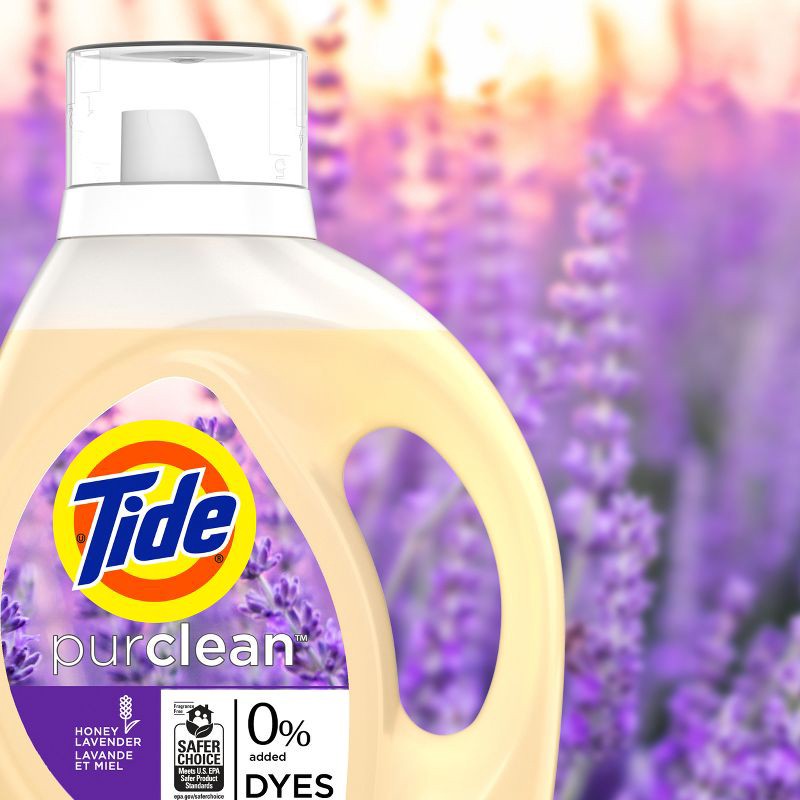 slide 7 of 9, Tide Purclean Honey Lavender HE Deep Cleaning Concentrated Liquid Laundry Detergent 48 Loads - 63 fl oz, 63 fl oz