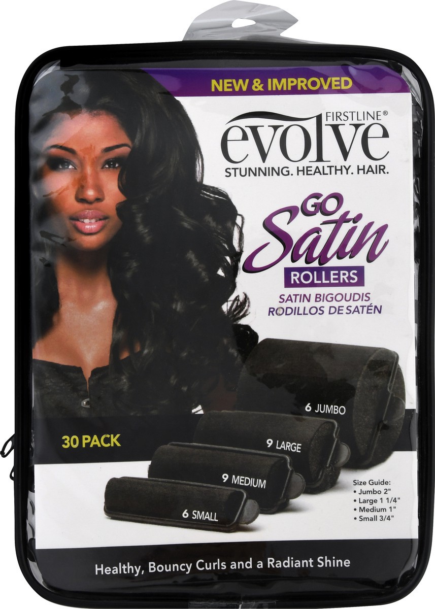 slide 4 of 11, Evolve Go Satin 30 Pack Rollers 30 ea, 30 ct