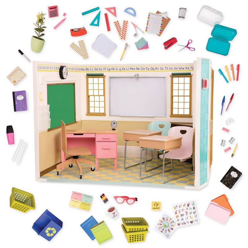 slide 8 of 9, Our Generation Awesome Academy School Room for 18 in Dolls, 1 ct