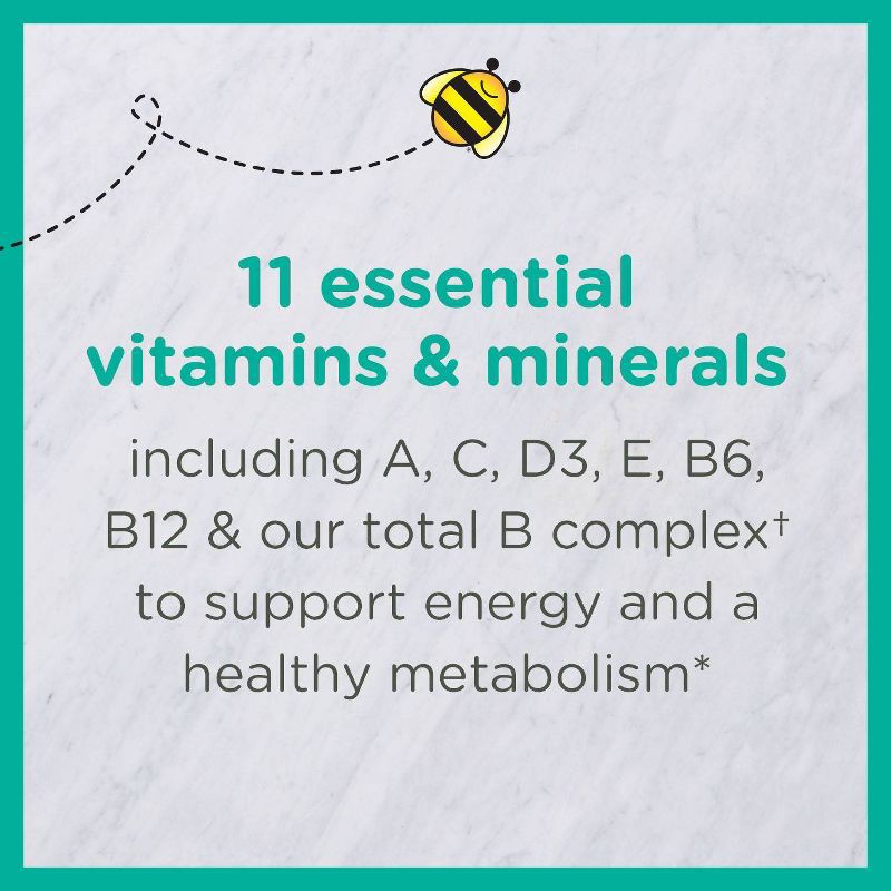 slide 8 of 9, Zarbee's Complete Toddler Multivitamin Gummies with our Vitamin B Complex - Natural Flavor - 110ct, 110 ct