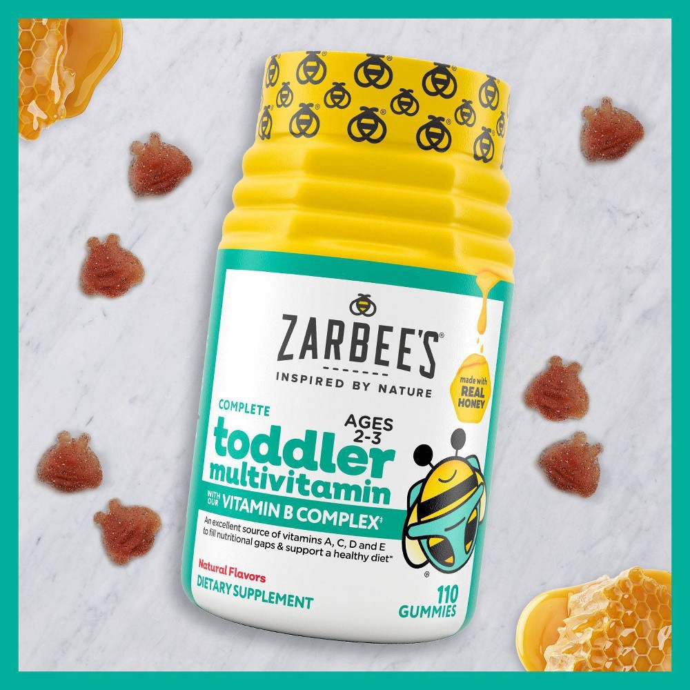 Zarbee's Naturals Complete Toddler Multivitamin Gummies With Vitamin B ...