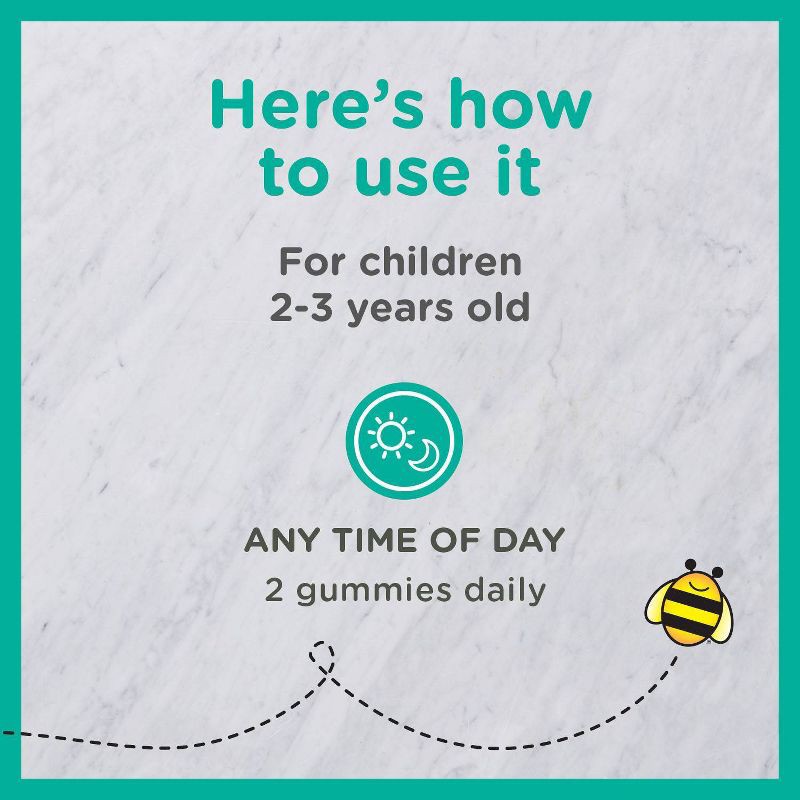 slide 9 of 9, Zarbee's Complete Toddler Multivitamin Gummies with our Vitamin B Complex - Natural Flavor - 110ct, 110 ct