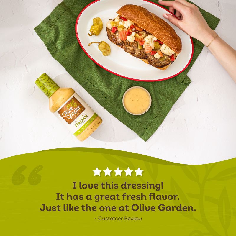 slide 5 of 8, Olive Garden Signature Italian Salad Dressing - 24fl oz, 24 fl oz