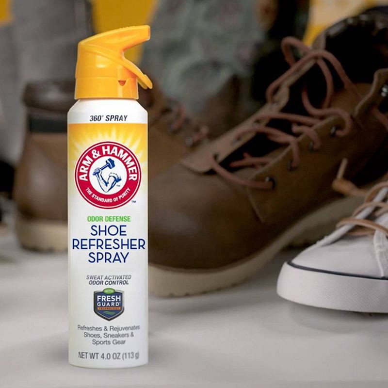 slide 2 of 5, Arm & Hammer Shoe Odor Refresher Spray - 4.0oz, 4 oz