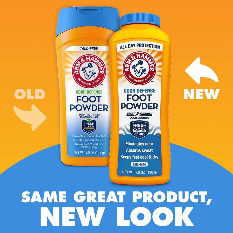 slide 7 of 10, Arm & Hammer Foot Odor Control Powder - 7.0oz, 7 oz