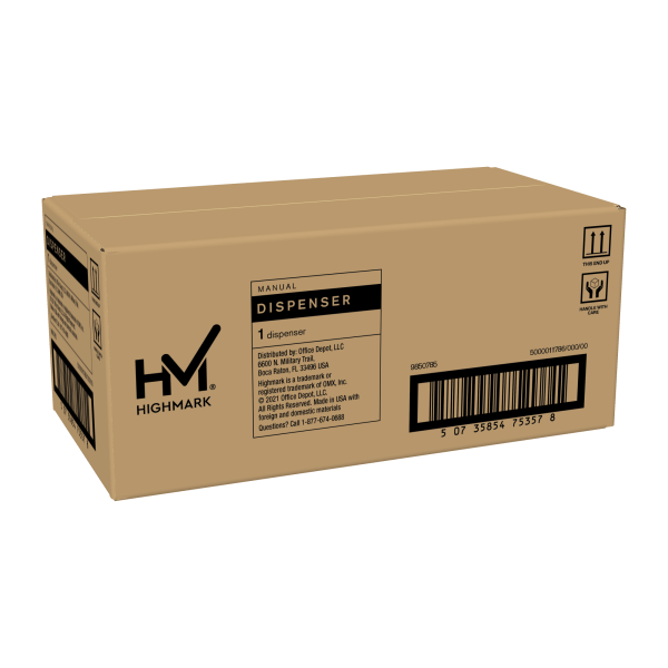slide 4 of 6, Highmark Manual Soap & Sanitizer Dispenser, Black, 1 ct