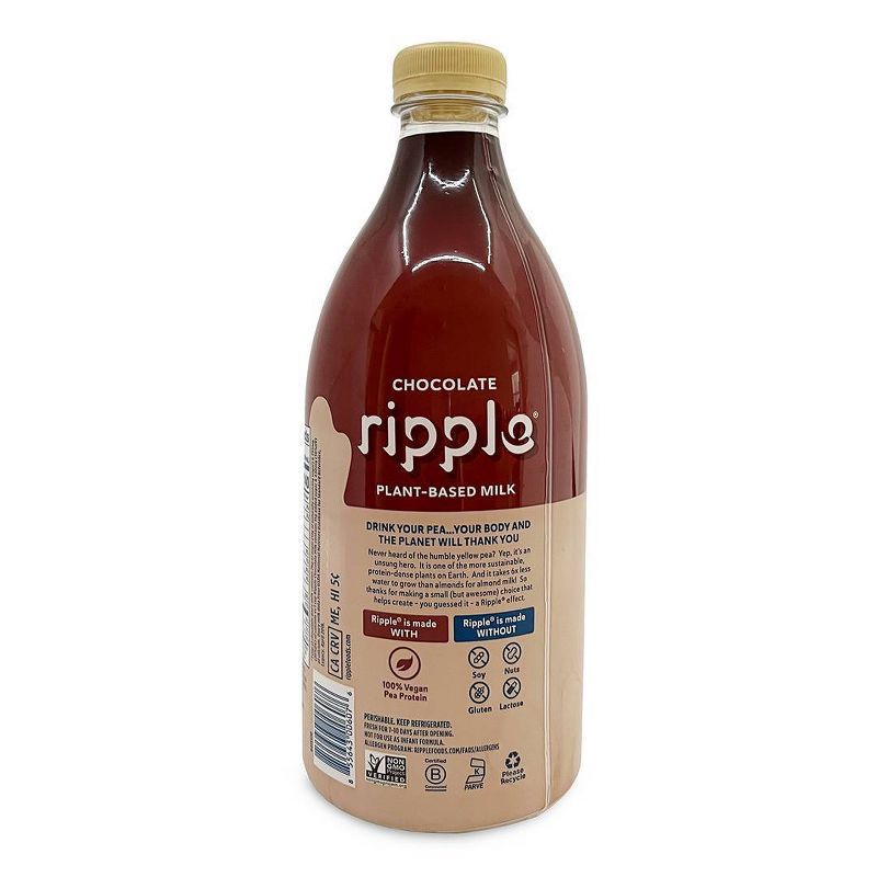 slide 3 of 5, Ripple Dairy-Free Chocolate Milk - 48 fl oz, 48 fl oz