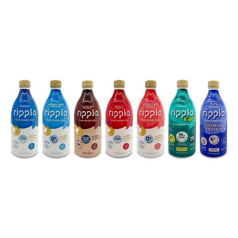 Ripple Dairy-free Unsweetened Original Milk - 48 Fl Oz : Target
