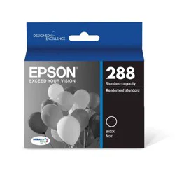 Epson 288 Single Ink Cartridge - Black (T288120-CP): Standard Yield Printer Ink