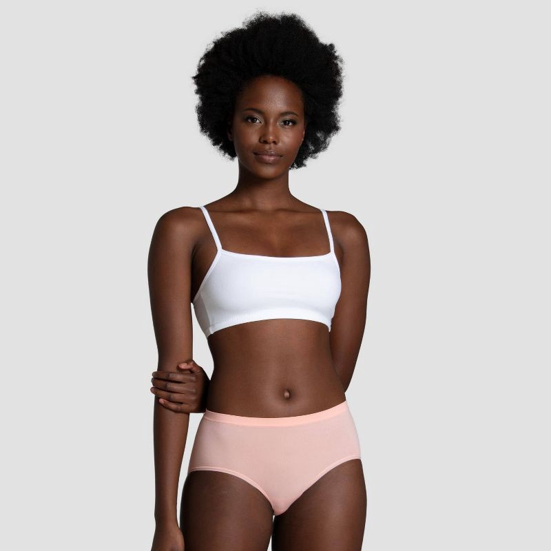 slide 2 of 6, Fruit of the Loom Women's 6pk 360 Stretch Seamless Low-Rise Briefs - Colors May Vary 7: Tagless, 4-Way Stretch, 6 ct