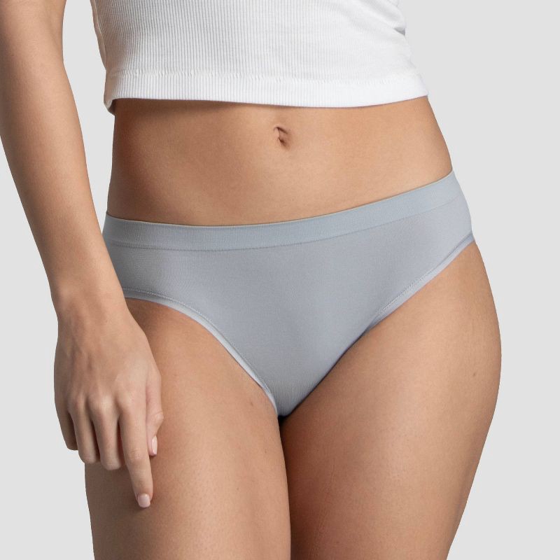 slide 3 of 6, Fruit of the Loom Women's 6pk 360 Stretch Seamless Bikini Underwear - Colors may vary 6: Mid Rise, Tagless, 6 ct
