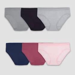 Fruit of the Loom Women's 6pk Seamless Bikini Underwear - Colors may vary 6