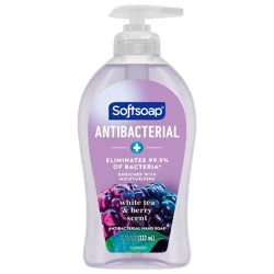 Softsoap Antibacterial Liquid Hand Soap Pump - White Tea & Berry - 11.25 fl oz