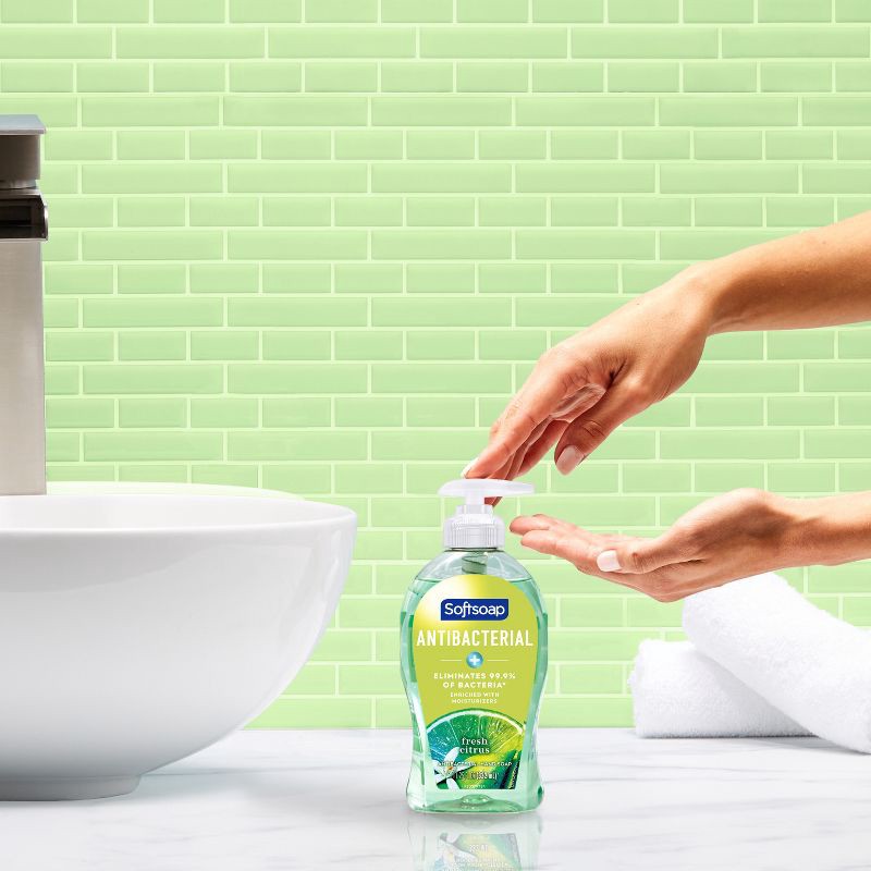 slide 2 of 11, Softsoap Antibacterial Liquid Hand Soap Pump - Fresh Citrus - 11.25 fl oz, 11.25 fl oz