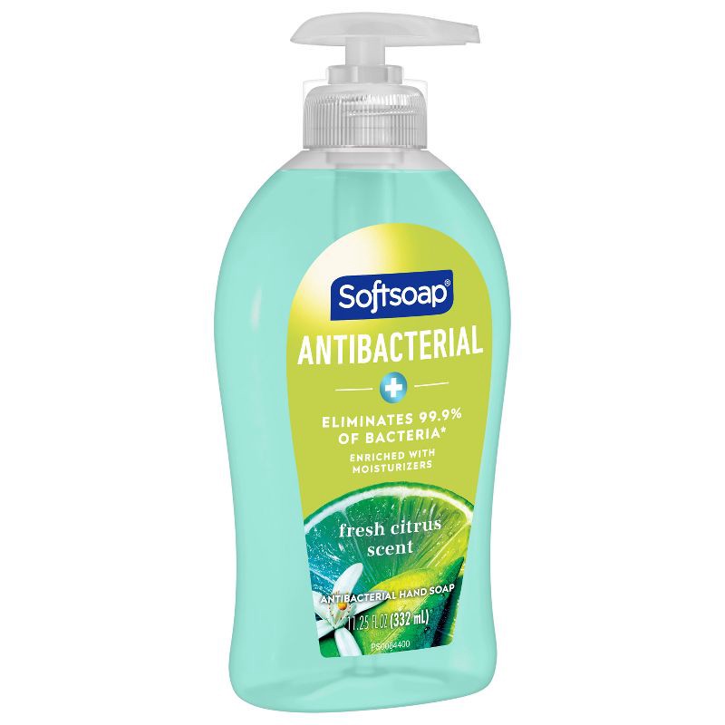 slide 9 of 11, Softsoap Antibacterial Liquid Hand Soap Pump - Fresh Citrus - 11.25 fl oz, 11.25 fl oz
