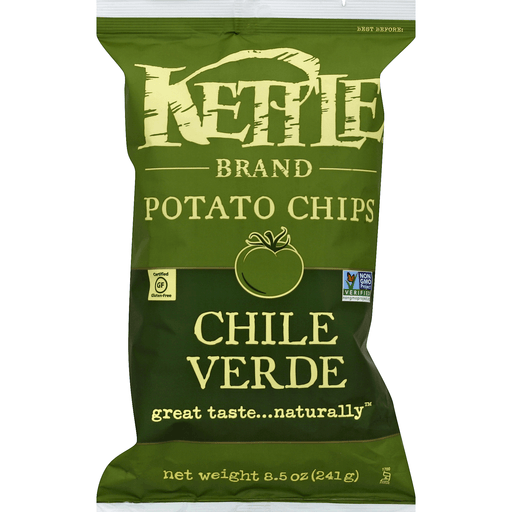 slide 2 of 2, Kettle Brand Chile Verde Potato Chips, 8.5 oz