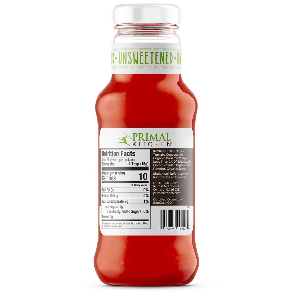 slide 3 of 4, Primal Kitchen Unsweetened Organic Ketchup - 11.13oz, 11.13 oz