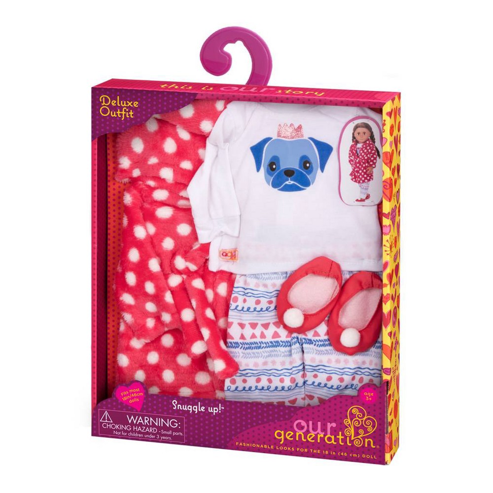 slide 3 of 3, Our Generation Deluxe Pajama Outfit for 18" Dolls - Snuggle Up, 1 ct