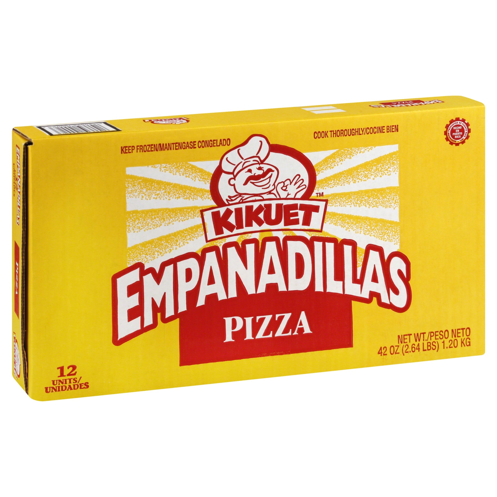 slide 1 of 1, Kikuet Empanadillas Pizza, 12 ct