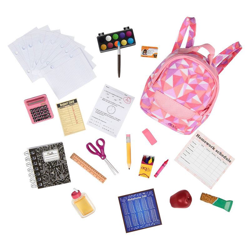 slide 1 of 3, Our Generation Off to School Supplies Accessory Set for 18" Dolls, 1 ct